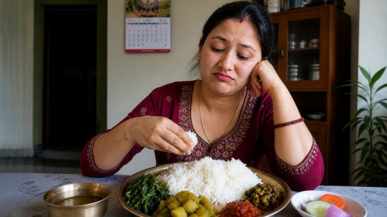 भोक नलागी खाना खाने बानी पर्न सक्छ भारी
