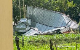 हावाहुरीले जितपुरसिमरामा ४५ घरमा क्षति