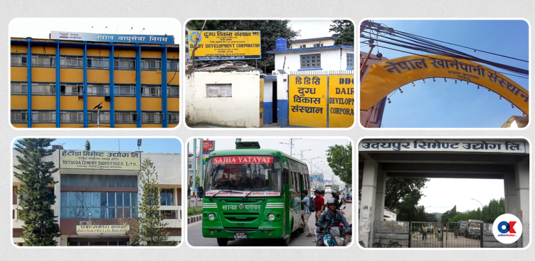 घाटामा रहेका १६ सार्वजनिक संस्थानकाे अवस्था कस्ताे छ ?