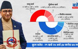 स्रोत दबाबले विकास बजेट स्थिर, साधारण खर्च र ऋण भुक्तानी चाप