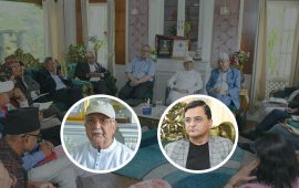 सचिवालय बैठकमा योगेशले मागे ओलीको राजीनामा