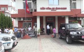 ठेक्काको मूल्य समायोजन र म्याद थप माग्दै कोशीका निर्माण व्यवसायीको धर्ना