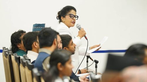 मौलिकता र प्रविधि जोडेर आर्थिक मार्गचित्र बनाऔं : सांसद अधिकारी