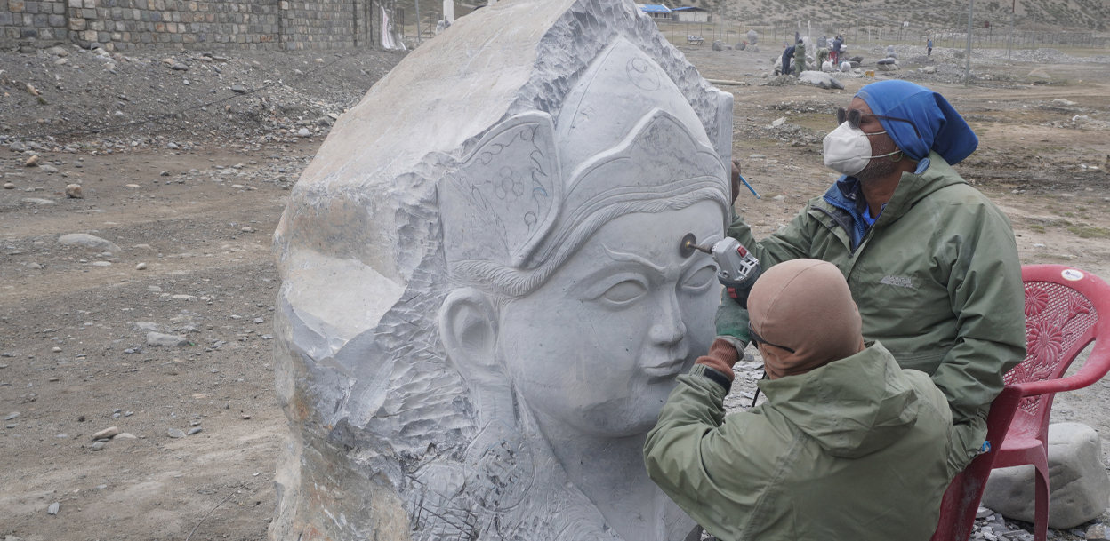 मुस्ताङमा १५ दिने मूर्तिकला कार्यशाला