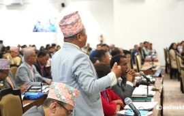 संसद्‌मा सत्तापक्ष र प्रतिपक्षबीच चर्काचर्की (तस्वीरहरू)