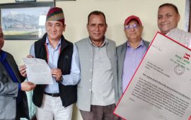 कान्छाराम निलम्बनमा परेपछि रामेछाप कांग्रेसको कार्यवाहक सभापति नवराज थोकर