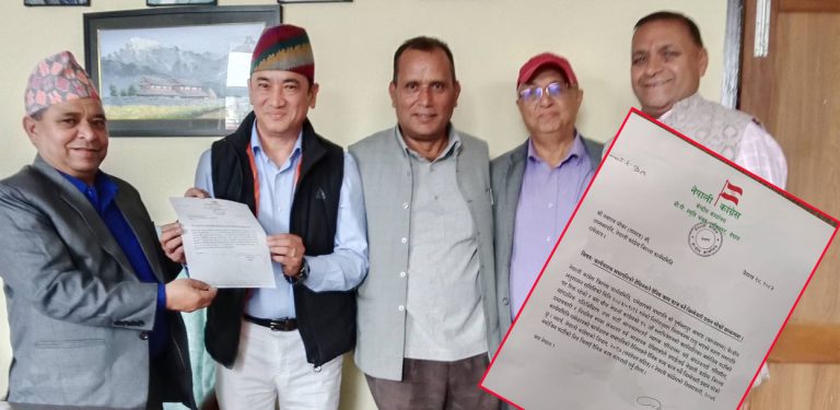 कान्छाराम निलम्बनमा परेपछि रामेछाप कांग्रेसको कार्यवाहक सभापति नवराज थोकर