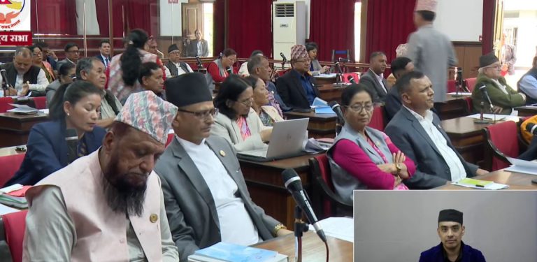 अर्थमन्त्री प्रतिनिधिसभामै रोकिएपछि राष्ट्रिय सभा बैठक स्थगित