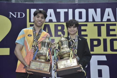 टेबलटेनिसमा संयोग र योङगी नयाँ राष्ट्रिय च्याम्पियन