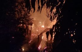 बभनगामामा आगलागी, १३ घरगोठ जलेर नष्ट 