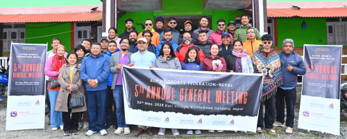 कालिन्चोकमा अल्पाईन स्पोर्ट्स फेडेरेसनको साधारणसभा र साहसिक खेलकुद सम्पन्न
