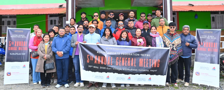 कालिन्चोकमा अल्पाईन स्पोर्ट्स फेडेरेसनको साधारणसभा र साहसिक खेलकुद सम्पन्न