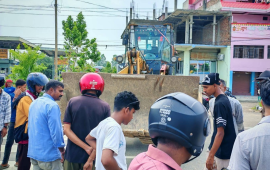 जेसीबीमा मोटरसाइकल ठोक्किँदा एक जनाको मृत्यु