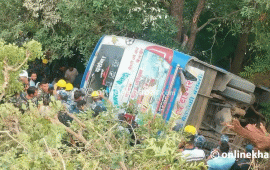 बैतडीमा बस दुर्घटना