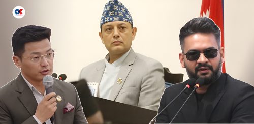 सभामुखको ट्र्याक बाहिर गएका संसद्का दुई दृश्य