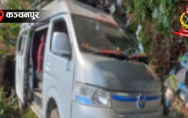 कञ्चनपुरमा ईभी भ्यान दुर्घटना हुँदा १३ जना घाइते