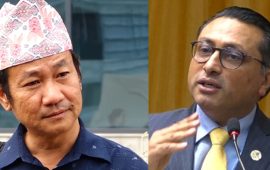 हर्क साम्पाङले मागे अर्थमन्त्री वाग्लेको राजीनामा
