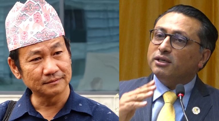 हर्क साम्पाङले मागे अर्थमन्त्री वाग्लेको राजीनामा
