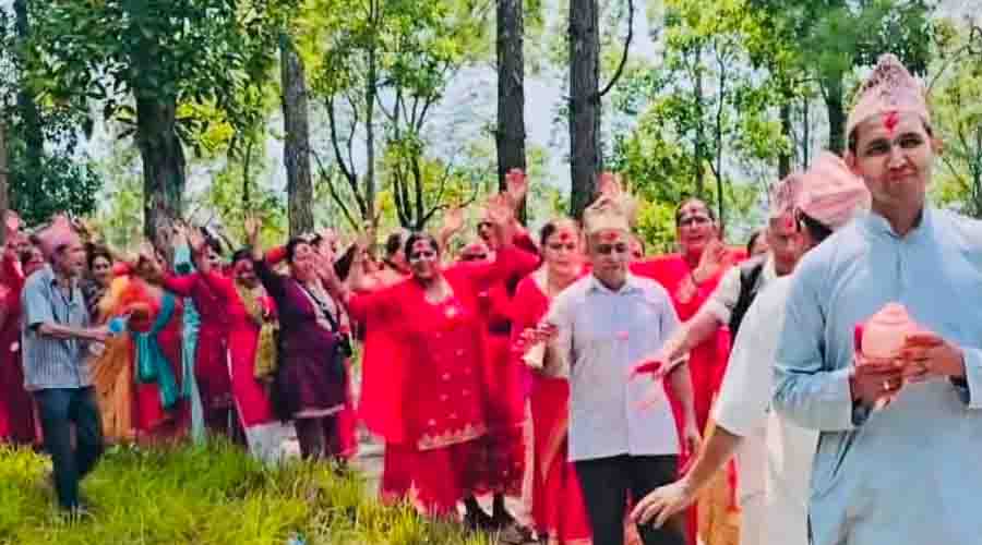 काभ्रेमा किसानहरूले महादेवको पूजा गरेर मागे पानी