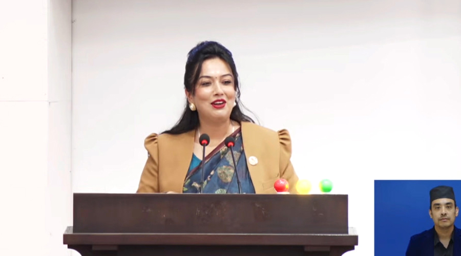 बजेट विनियोजनको प्राथमिकतामाथि राप्रपा सांसद ओलीले उठाइन् प्रश्न