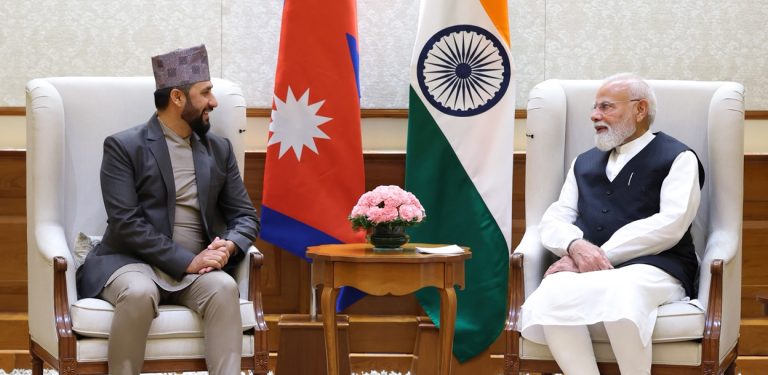भारतीय प्रधानमन्त्री मोदी र रास्वपा सभापति रवि लामिछानेबीच भेटवार्ता