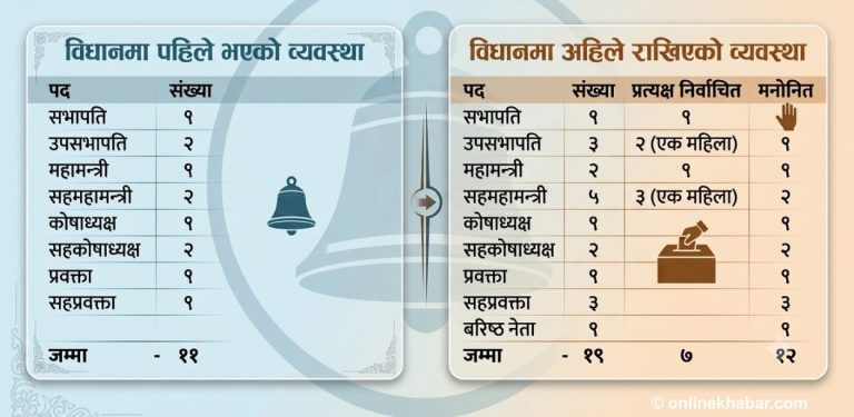 रास्वपा पदाधिकारीमा निर्वाचितभन्दा मनोनीत हावी
