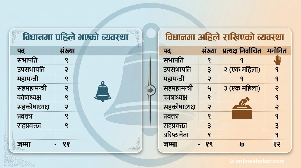 रास्वपा पदाधिकारीमा निर्वाचितभन्दा मनोनीत हावी