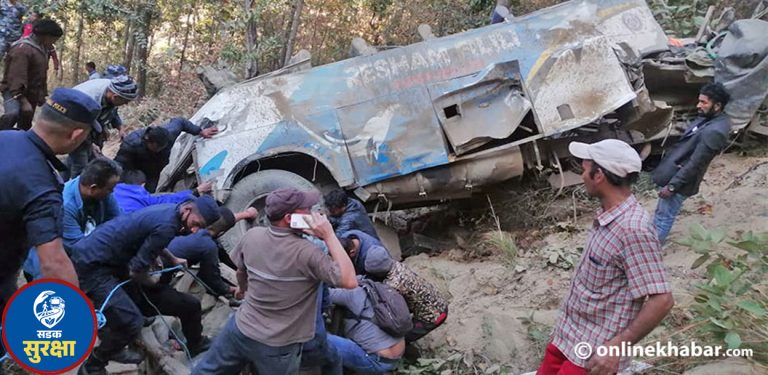 सडक दुर्घटनामा १० वर्षयता बितेका २४ हजार नागरिकको जिम्मा कसले लिन्छ ?