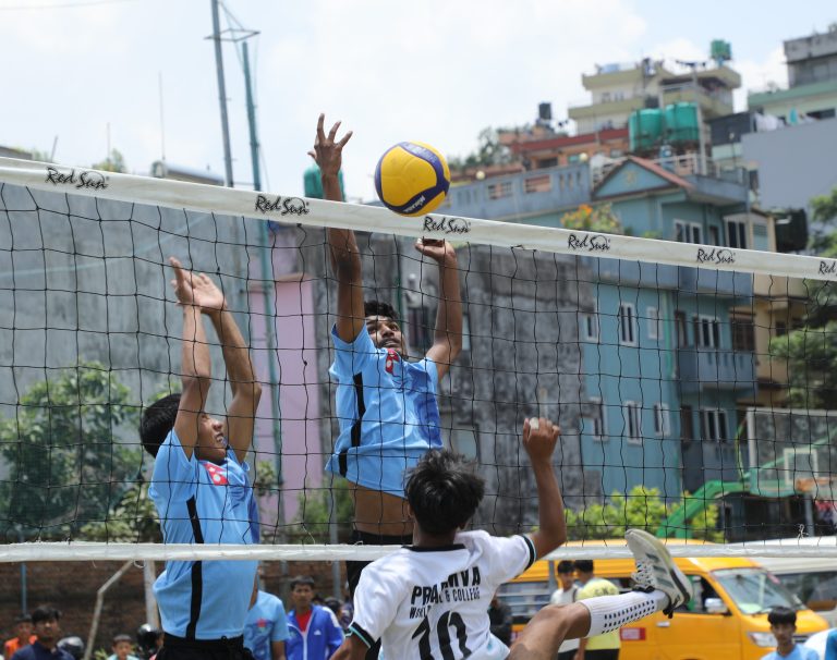 अन्तरविद्यालय-कलेज स्तरीय पुरुष भलिबलमा एन्जल्स हार्टको विजयी सुरुआत