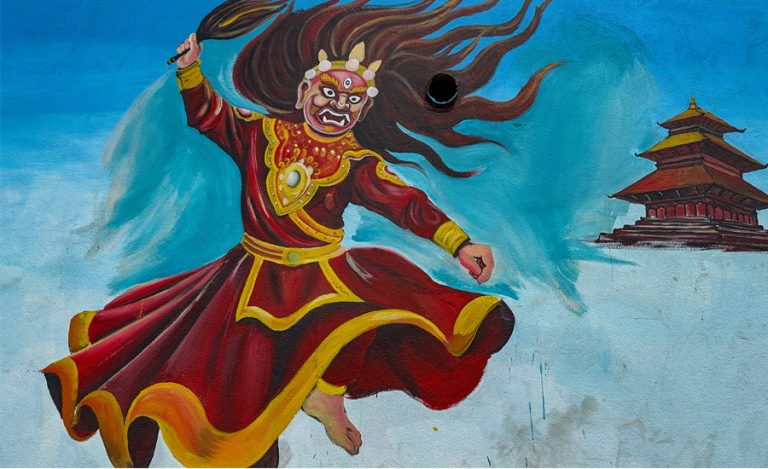 बालकुमारीको सडकमा भित्तेचित्र कोर्न सुरु (तस्वीर)
