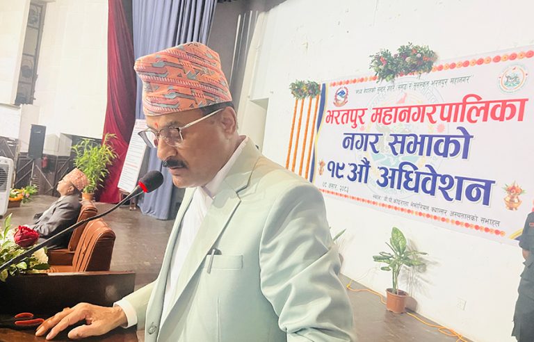 ११ महिनामा भरतपुर महानगरको पुँजीगत खर्च ३७.५४ प्रतिशत मात्रै