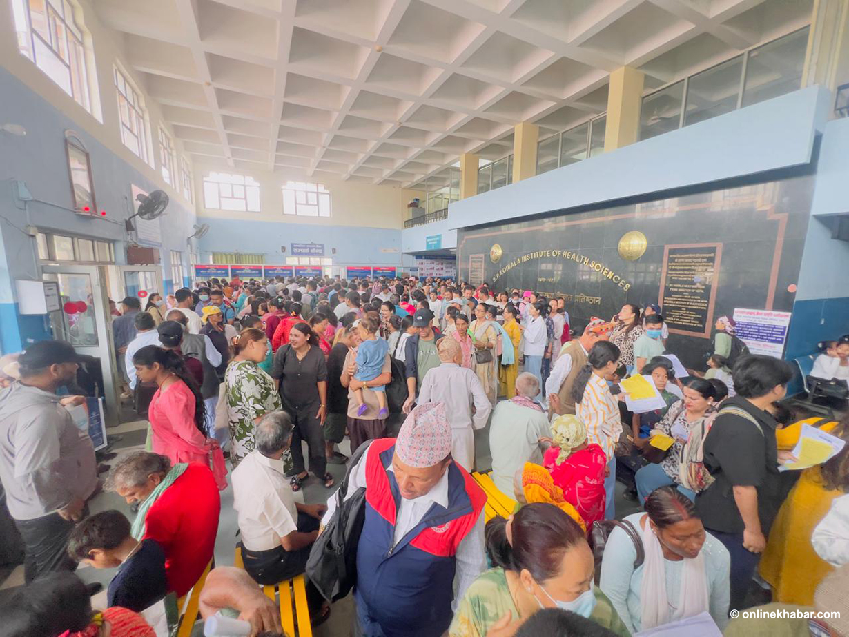 वीपी प्रतिष्ठानमा बिरामीको थेगिनसक्नु चाप