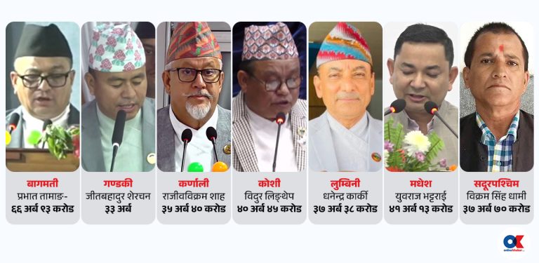 ७ प्रदेशका बजेट : धरातल कमजोर, लक्ष्य महत्त्वाकांक्षी