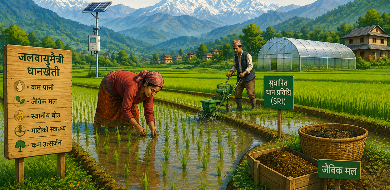 खाद्य संकट टार्न जलवायुमैत्री धान खेती
