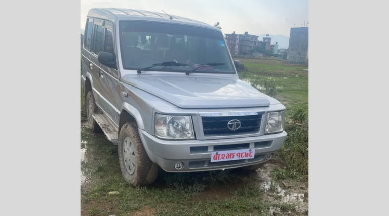 बेवारिसे अवस्थामा भेटियो गोदावरी नगरपालिकाका प्रमुख प्रशासकीय अधिकृत चढ्ने गाडी