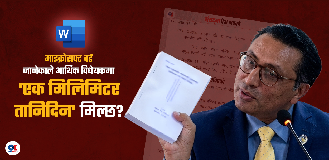 बजेट कानुन हो, माइक्रोसफ्ट वर्डको टेक्स्ट वा एक्सेलको फर्मुला होइन