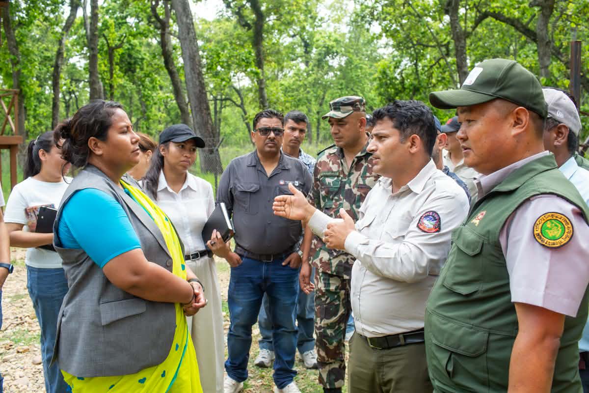 देवनगरमा ‘टाइगर सेन्चुरी’ बनाउने सरकारको योजना, मन्त्रीले गरिन् स्थलगत निरीक्षण