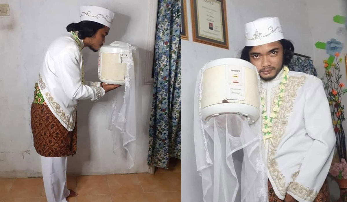 युवकले गरे राइस कुकरसँग बिहे, चार दिनमै डिभोर्स