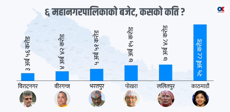 ६ वटै महानगरको बजेट सार्वजनिक, प्राथमिकतामा पूर्वाधार र सुशासन