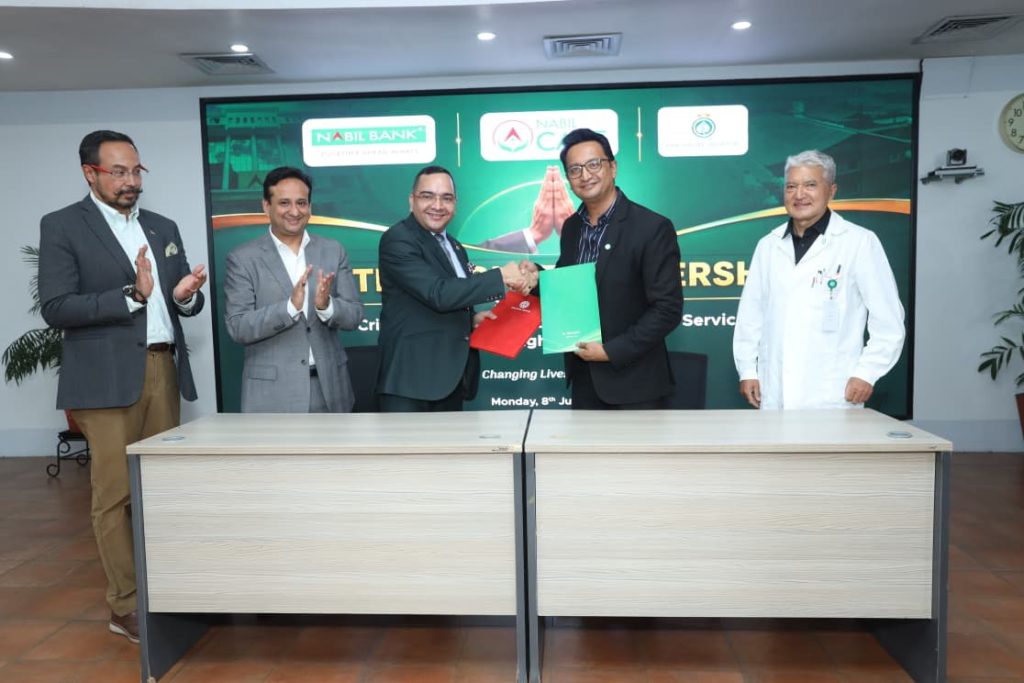 नबिल बैंक र धुलिखेल अस्पतालबीच स्वास्थ्य सेवा सुदृ