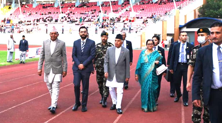 राज्यले खेलमा भविष्य छ भन्ने भावना जागृत गर्नुपर्छ : राष्ट्रपति पौडेल