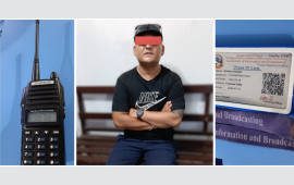 प्रहरी हुँ भन्दै धम्क्याउने व्यक्ति वाकिटकी र पत्रकार परिचयपत्रसहित पक्राउ
