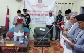 सुदूरपश्चिमका तीन मन्त्री र दुई राज्यमन्त्रीले लिए शपथ
