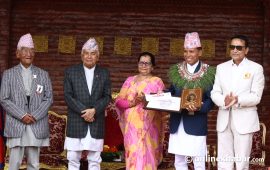 शीतलनिवासमा युगकवि श्रेष्ठको ११५ औँ जन्मजयन्ती, क्षेत्री र शर्मा सम्मानित (तस्वीरहरू)