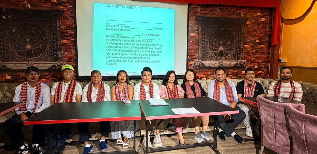 नेपालिज सोसाइटी सिंगापुरको नयाँ कार्यसमिति चयन, अध्यक्षमा गुरुङ