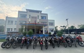 ग्याङ बनाएर अशान्ति फैलाउने २५ युवा २१ मोटरसाइकलसहित पक्राउ