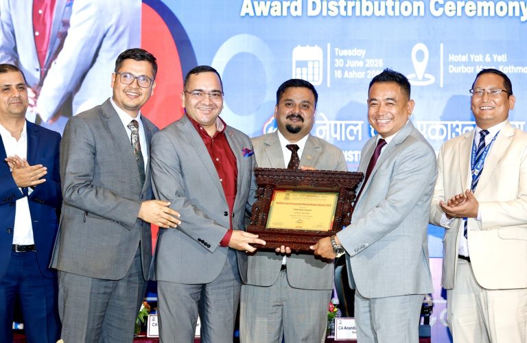 नबिल बैंकलाई लगातार तेस्रो पटक उत्कृष्ट वार्षिक प्रतिवेदनको अवार्ड