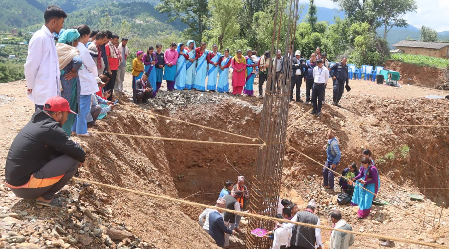 सल्यानको बागचौरमा १५ करोड लागतमा आधारभूत अस्पताल भवन निर्माण सुरु