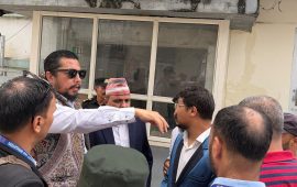 थापाथलीको अव्यवस्थित तारमा आगो लागेपछि समाधान खोज्न उर्जामन्त्रीको निर्देशन