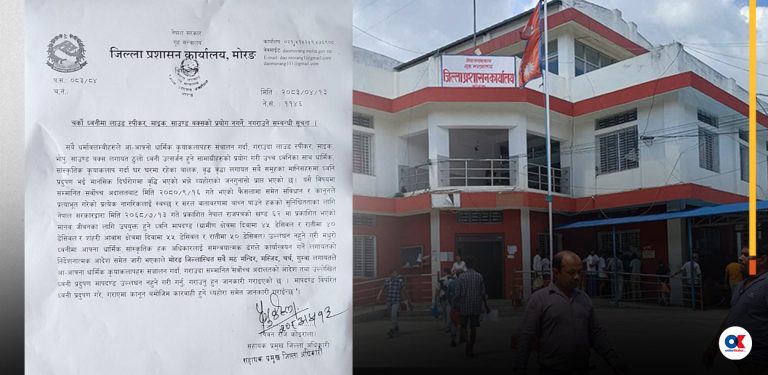 मन्दिर, मस्जिद र चर्चमा चर्को आवाज बजाउन रोक